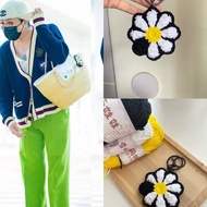 G G-Dragon Same Style Small Daisy Pendant Crochet GD Small Daisy Pendant Wool Crochet diy Material P