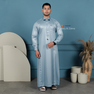 Gamis Saudi Pria Manset Al Zahra Dewasa Az-1838 (Blue Sky)