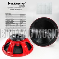 Speaker Komponen Betavo B18-V400 Original 18 Inch B18V400