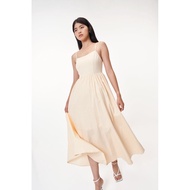 THECLOSETLOVER DANIA PADDED DRESS IN CREAM