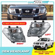 Nissan Navara D40 2005-2013 Front HeadLamp Head Lamp Light (No Bulb)