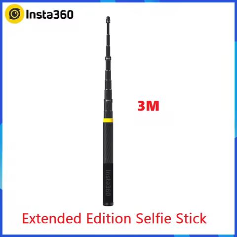 Original Insta360 X5/X4/X3 3M Carbon Fiber Extended Edition Invisible Selfie Stick For Insta 360 Ori