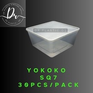 YOKOKO SQUARE CONTAINER 30PCS /MICROWAVE FOOD CONTAINER WITH LID /CONTAINER YKSQ7