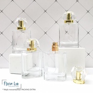 50ml Classic Gold Luxury Perfume Bottle FL Refillable Glass Perfume Bottle