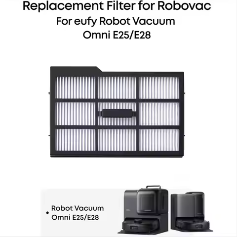 AA96 6PCS for Omni E25 / E28 Robot Vacuum Cleaner Replacement Filters Spare Parts Vacuum Filter HEPA