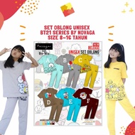 Junior pajamas novaga teen/, premium bt21 series for teenagers, available in sizes 8, 10, 12, 14, 16