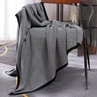 【Super low price】Nordic Ins Style Knitted Blanket Casual Sofa Cover Blanket Plane Office Nap Camping