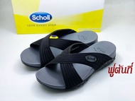 Scholl รองเท้าสกอลล์-ดูราเฟล็ค คลอส Duraflex Cross รุ่น 1F-2236 รองเท้าแตะสวม ผู้หญิง รองเท้าสุขภาพ Comfort Sandal เบา ทนทาน