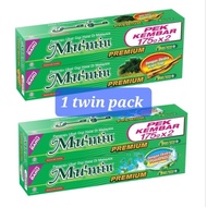 MUKMIN [FREE SHIPPING SEMENANJUNG] MUKMIN TOOTHPASTE TWIN PACK PUDINA KAYU SUGI 175gX2 or 250gX2