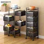IESPOIR1T1 Kitchen Storage Rack, Multi-layer Floor-standing Type Kitchen Shelves, Durable Large Capa