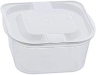 Bestco MA-3212 Antibacterial Antiviral Microwave Storage Container with Steam Valve Easy to Clean Wh