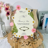 FRAME DRIED FLOWER 3D Mas Kahwin Mahar- Hantaran Mas Kahwin Ijab Qabul