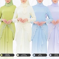 Lace Sulam Baju Kurung Baju Nikah Baju Tunang Murah Nikah Baju Perempuan Bridesmaid Mini Kurung Moden Muslimah Suit