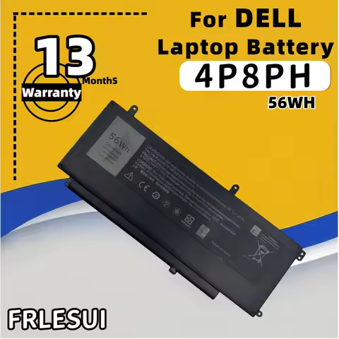 FRLESUI Laptop Battery 4P8PH For DELL Inspiron 15 5547 5565 5558 7537 Inspiron N7547 7547 13 Months 