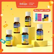 [BUY 2 GET 1 FREE] Ddrops Adult Vitamin Drops | Immunity, Bone & Gut Support | D3 K2 Probiotics | 18