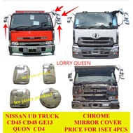 NISSAN UD TRUCK QUON CD4 CD45 CD48 GE13 CHROME MIRROR COVER SET , MIRROR