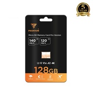 MicroSDXC PHANTOM 128GB camera memory card A2 U3 V30 R140MB/s W120MB/s - Wholesale Accessories 1986