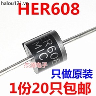 HER608 Ultra-Fast Recovery Rectifier Diode MIC6A/1,000V R-6 20 Pcs