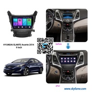 Android 9 inch Screen For ELANTRA 2013-2015 Car - Android 9In Head With Zin HYUNDAI ELANTRA Jack