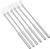 Kuhn Rikon 6 Piece Cheese Fondue Forks of Stainless Steel, Small, Silver