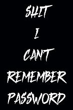 I Can't Remember Password: Password Book with Alphabetical Tabs, Organizer for Usernames, Logins, We