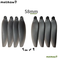 MOLIH Folding Propeller Blades, Black 58mm/66mm Remote Control Drone Parts, Plastic Universal Quadco