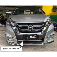 NISSAN SERENA C27 UPPER LIP LOWER LIP REAR BUMPER REFLAKTOR RED FOG LAMPCHROME.COVER.