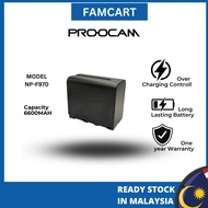 ready stock Proocam Battery LED NP-F970 F960 F970 Battery