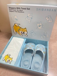 SHIBANBAN 柴犬拖鞋毛巾套裝