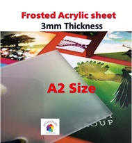 3mm Frosted Acrylic Sheet - A2 size - Cast acrylic