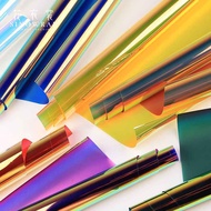 (PACK) 2 Color Hologram Cellophane/ Hologram Bouquet Paper Cellophane Paper Flower Wrapping Paper