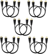 MOSIMLI HDMI Cable 1.5ft 10-Pack, 4K UHD HDMI Cable Male to Male Adapter for ARC &amp; CL3 Rated | for Laptop, Monitor, PS5, PS4, Xbox One, Fire TV, &amp; More