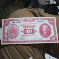 A1 uang kuno 10 gulden nica federal wilhelmina 10 gulden