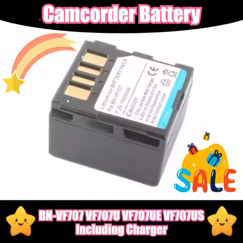 7.4V 1500mAh BN-VF707 Camcorder Battery for JVC VF707U VF707UE VF707US