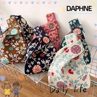 DAPHNE Knit Handbag Reusable Shoulder Bag Shopping Bags Women Girls Handmade