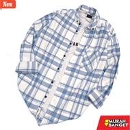 KEMEJA Men's plaid shirt CODE A STORE Men's Flannel Shirt Unisex Flannel Shirt Flannel Shirt Plaid S