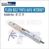 Grendel Tanam Pintu Kayu INTERKEY FBP 604 Flush Bolt Grendel Slot