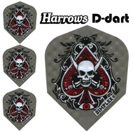 Harrows Dart Flights - Standard Shape Dimplex Spades Skull 3pcs/pack (SAYAP ARROW)