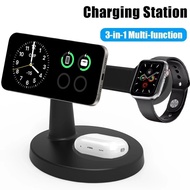 Singee 3 In 1 Magnetic Wireless Charger Stand For  iPhone 16 15 14 13 Pro Max  Watch 9 8 AirPods Pro