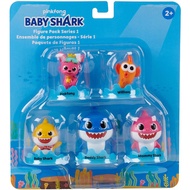 Pinkfong Baby Shark Official 5-Figure Pack - Baby Shark and Friends - by WowWee