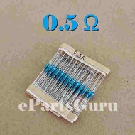 0.5 Ohm 0.25 Watt (1/4W) Resistor