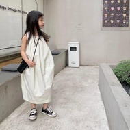Milky white 12-35kg baby girl dress dress budak perempuan