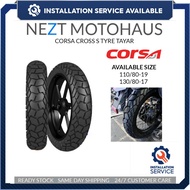 CORSA CROSS S TYRE TAYAR 110/80-19 130/80-17 VERSYS-X 250
