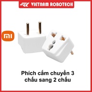 Vinakip 3-pin to 2-pin adapter plug for many standard 3-pin plug