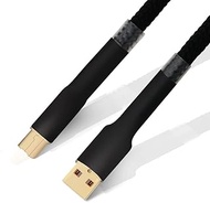 Monosaudio Audiophile USB 4N 99.998% OFC Pure Copper 24K Gold Plated USB2.0 A to B Cable - Fast Tran