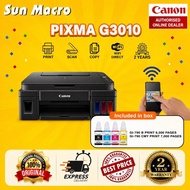 CANON G3010 WIRELESS INK TANK PRINTER (INCLUDES FULL SET ORI INK)