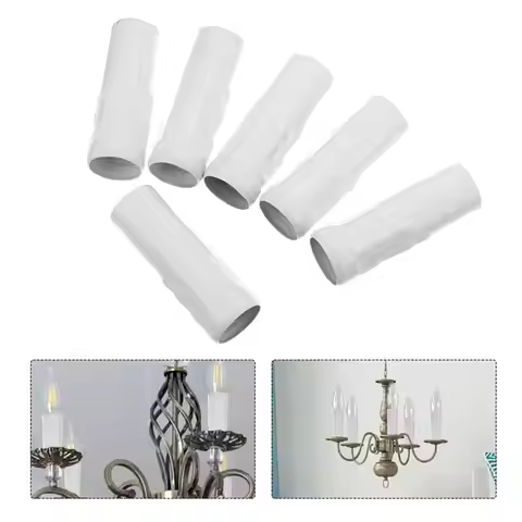 Chandelier Covers Socket Cover Light Drip Sleeve Sleeves Candelabra Holder Metallic E14 Accessotries