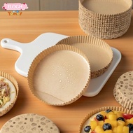 ELO11 50pcs Disposable Pizza Pans, Greaseproof Round Pizza Paper Tray, Multi-size Non-Stick Parchmen