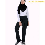 Seluar Skirt Sukan Belah Muslimah Swimming/Netball/Hiking/Zumba [Bootcut]