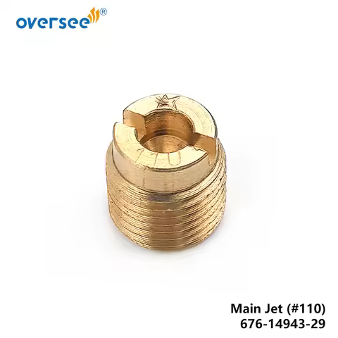 676-14943-29 Main Jet (#110) for Yamaha 9.9HP 15HP Outboard Engine 676-14943-81-00